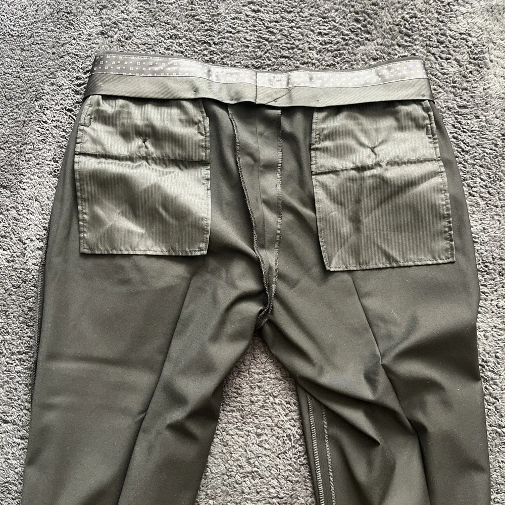lauren ralph lauren trousers men's 34X30 black total comfort poly blend business